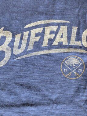 NHL Buffalo Sabres 'Banner '47 retro short-sleeve slub cotton Women's t-shirt XS